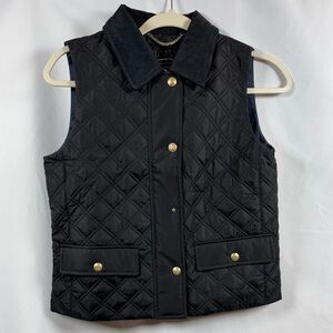 J.Crew Quilted Barn Vest Black XXS